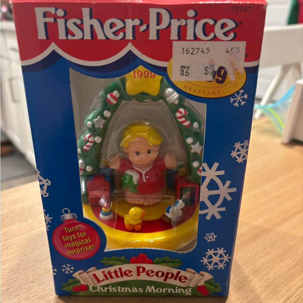 Fisher-Price Little People Christmas Morning Ornament - Keepsake Ornament 1999